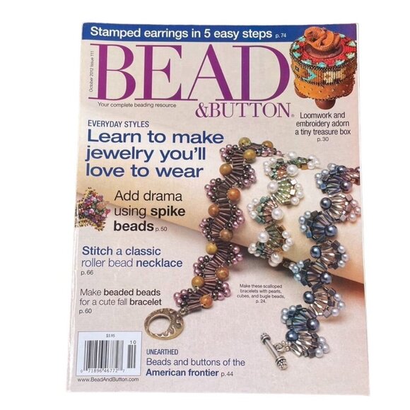 Bead & Button Magazine Jewelry Crafting Book u October 2012 Issue 111 - Picture 1 of 8